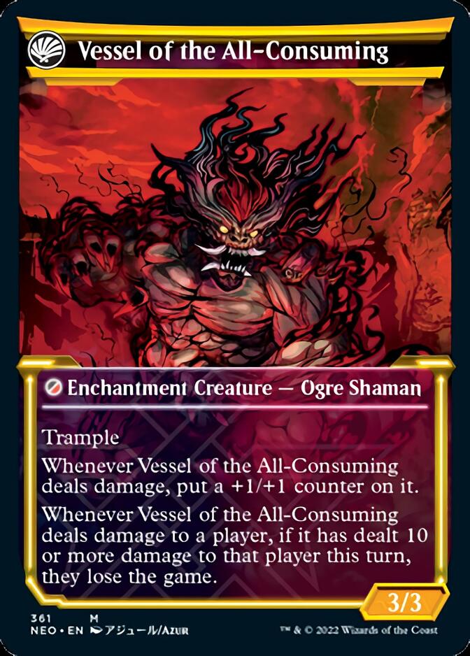 Hidetsugu Consumes All // Vessel of the All-Consuming (Showcase Soft Glow) [Kamigawa: Neon Dynasty] - Magic: The Gathering - Card Brawlers | Quebec | Canada |
