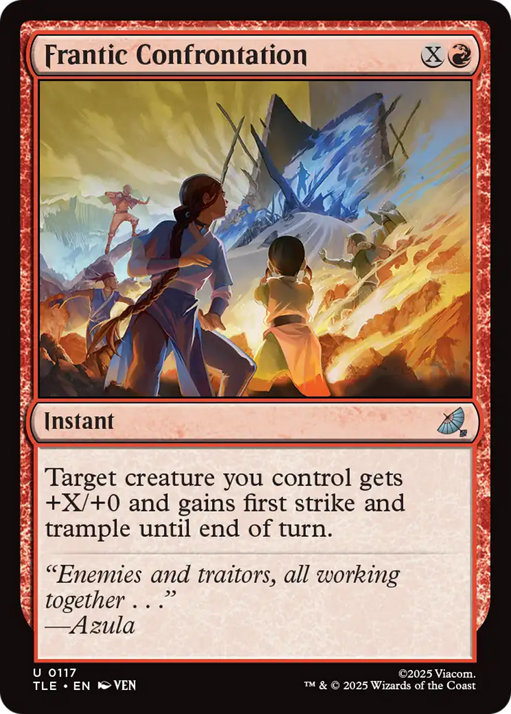 Frantic Confrontation [Avatar: The Last Airbender: Eternal-Legal] - Magic: The Gathering - Card Brawlers | Quebec | Canada |