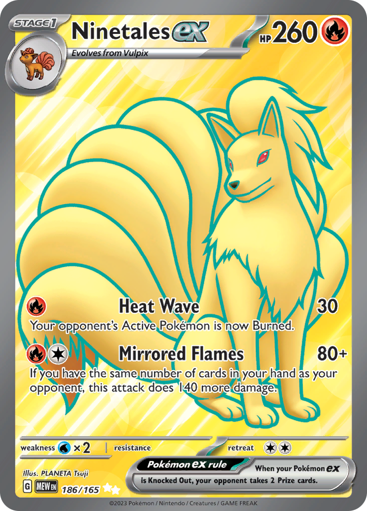 Ninetales ex (186/165) [Scarlet & Violet 151] - Pokémon - Card Brawlers | Quebec | Canada |