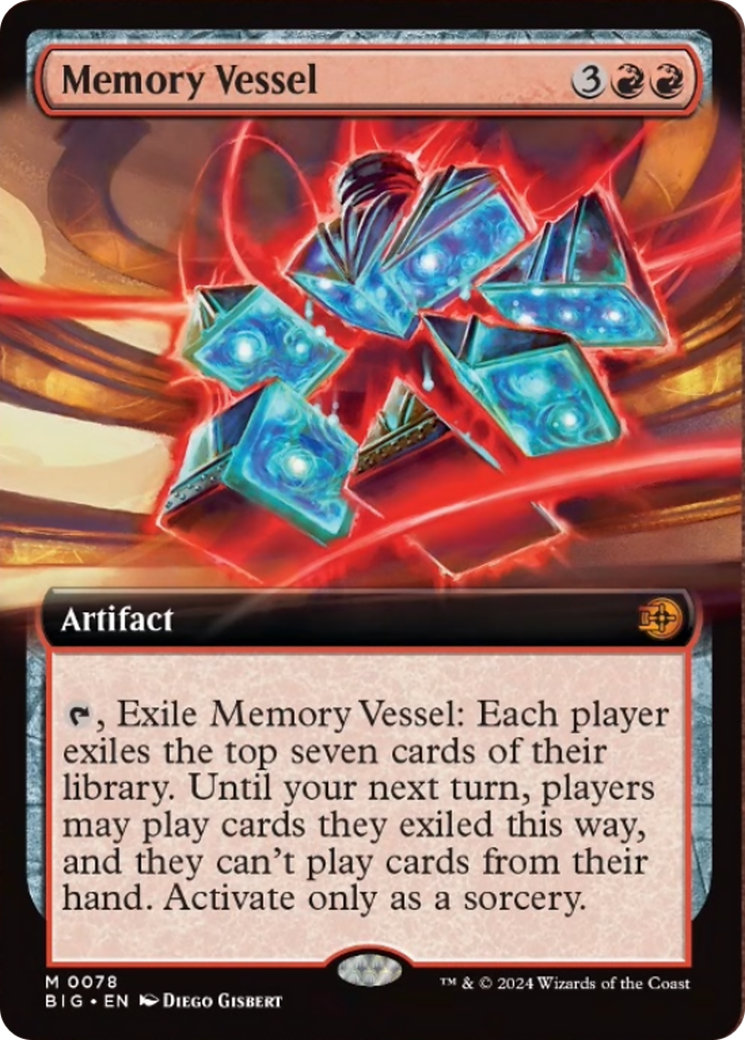 Memory Vessel (Extended Art) [Outlaws of Thunder Junction: The Big Score] - Magic: The Gathering - Card Brawlers | Quebec | Canada |