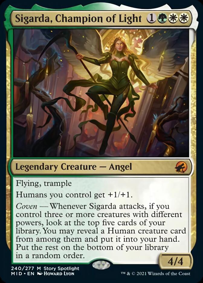 Sigarda, Champion of Light [Innistrad: Midnight Hunt] - Magic: The Gathering - Card Brawlers | Quebec | Canada |