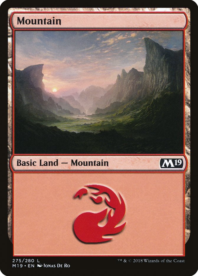 Mountain (275) [Core Set 2019] - Magic: The Gathering - Card Brawlers | Quebec | Canada |