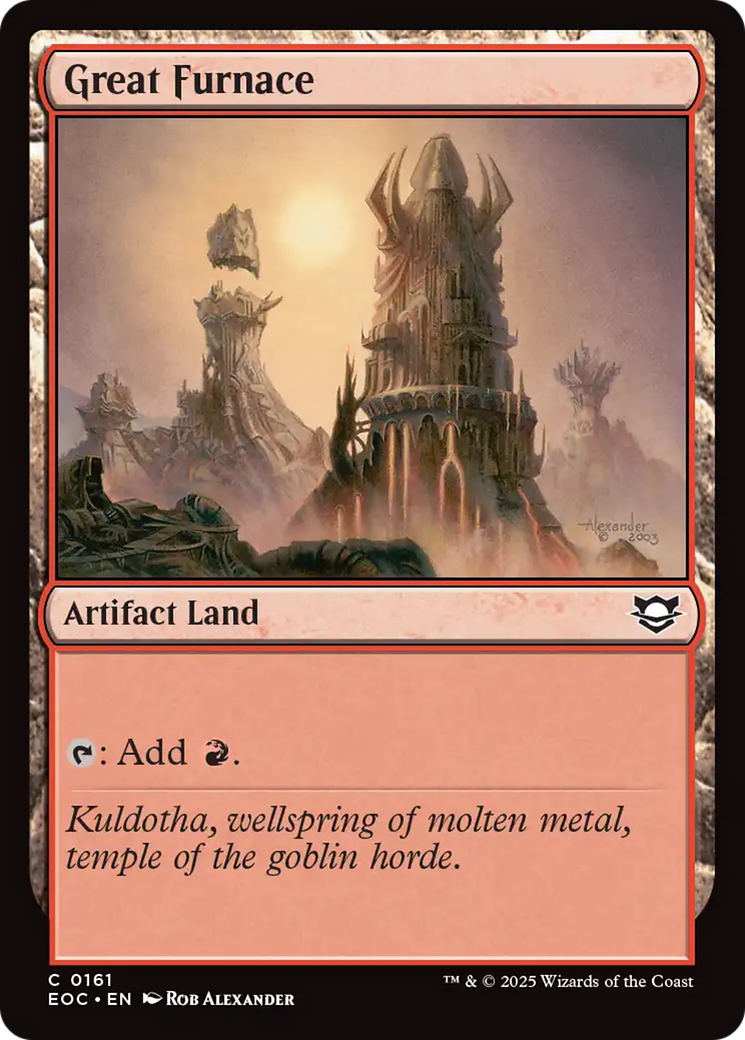 Great Furnace [Edge of Eternities Commander] - Magic: The Gathering - Card Brawlers | Quebec | Canada |