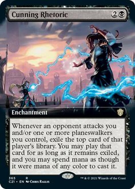 Cunning Rhetoric (Extended Art) [Commander 2021] - Magic: The Gathering - Card Brawlers | Quebec | Canada |