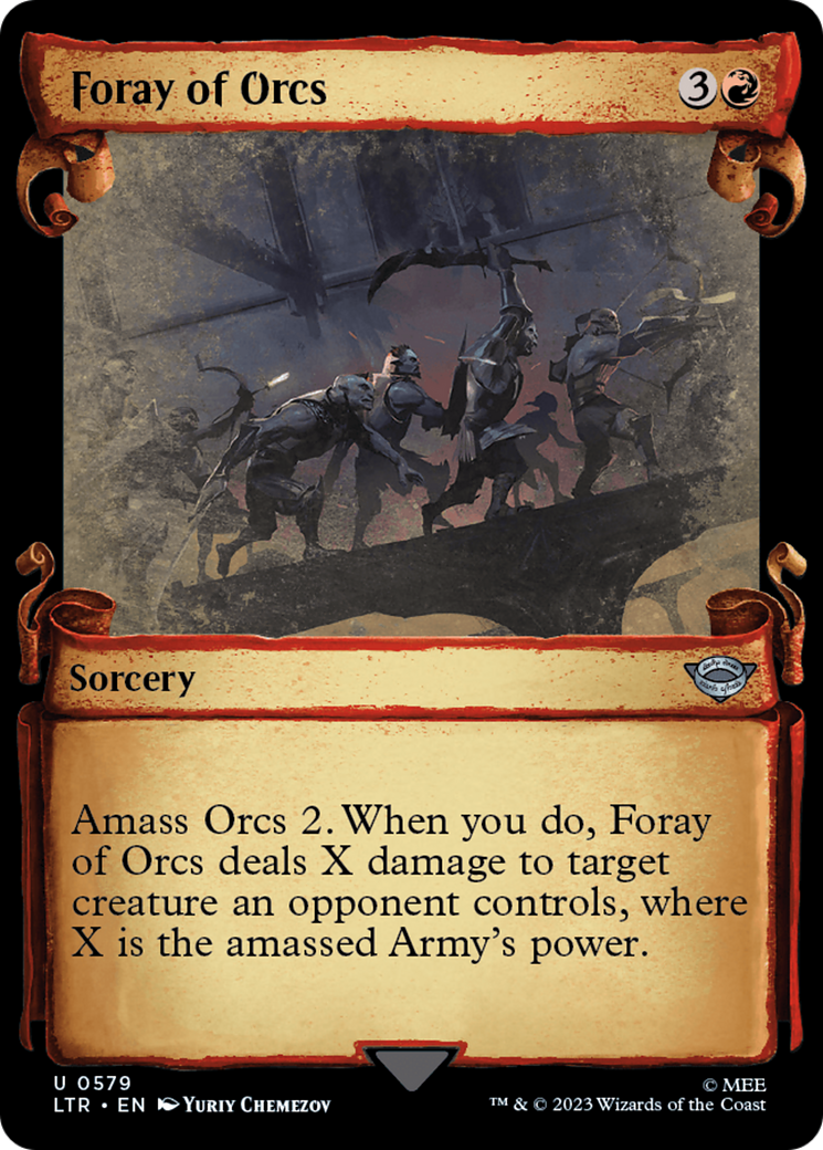 Foray of Orcs [The Lord of the Rings: Tales of Middle-Earth Showcase Scrolls] - Magic: The Gathering - Card Brawlers | Quebec | Canada |