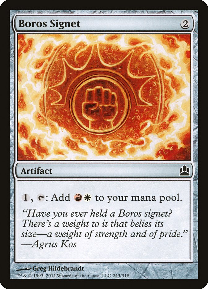 Boros Signet [Commander 2011] - Magic: The Gathering - Card Brawlers | Quebec | Canada |