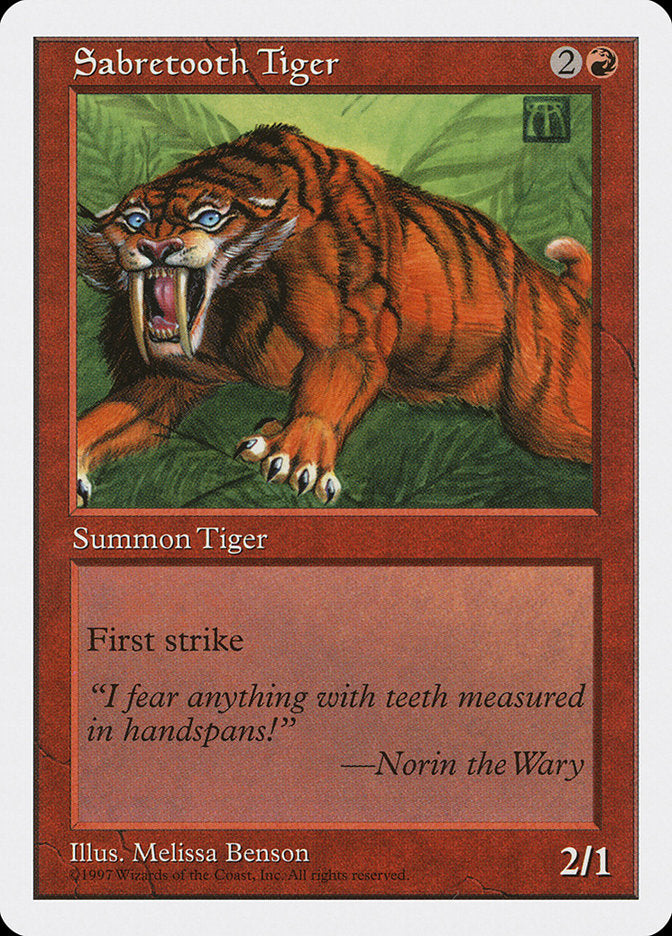 Sabretooth Tiger [Fifth Edition] - Magic: The Gathering - Card Brawlers | Quebec | Canada |