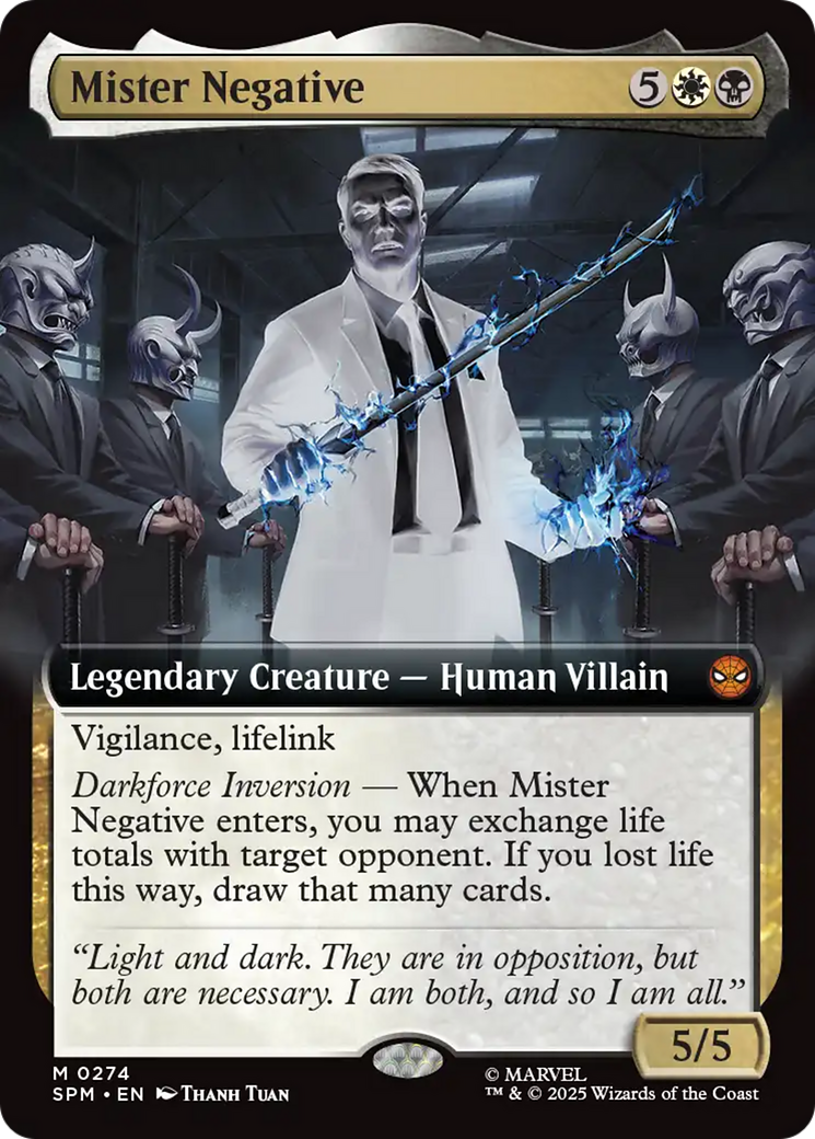 Mister Negative (Extended Art) [Marvel's Spider-Man] - Magic: The Gathering - Card Brawlers | Quebec | Canada |