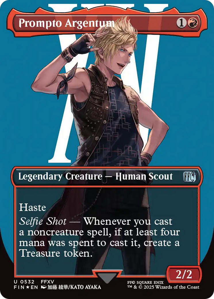 Prompto Argentum (Borderless) [FINAL FANTASY] - Magic: The Gathering - Card Brawlers | Quebec | Canada |