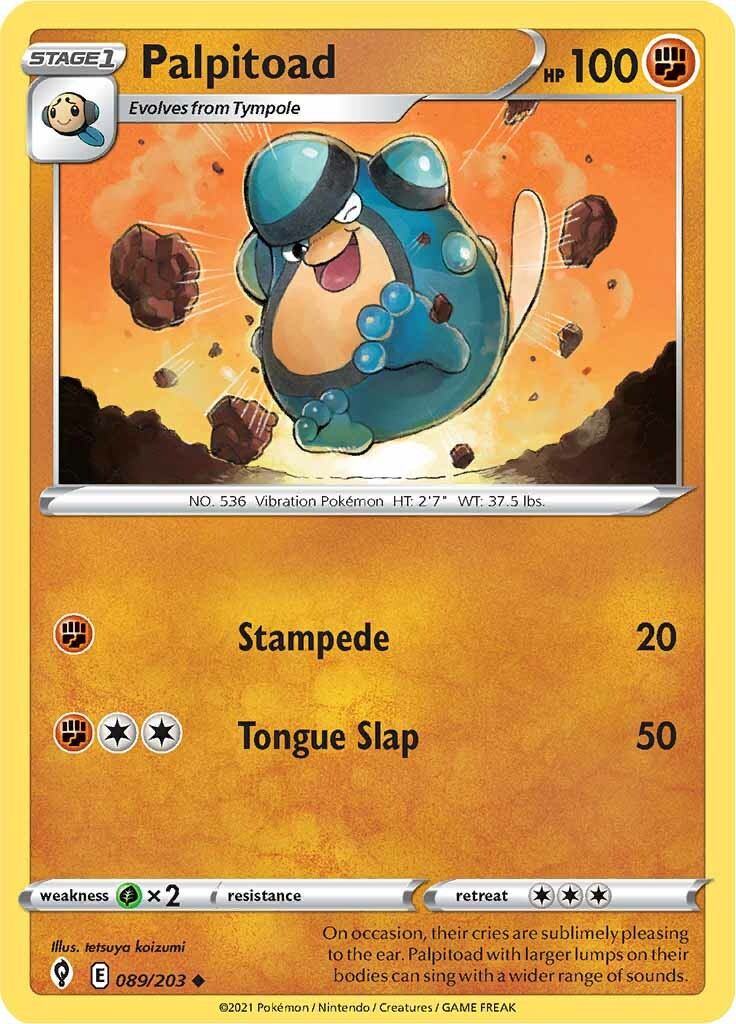 Palpitoad (089/203) [Sword & Shield: Evolving Skies] - Pokémon - Card Brawlers | Quebec | Canada |