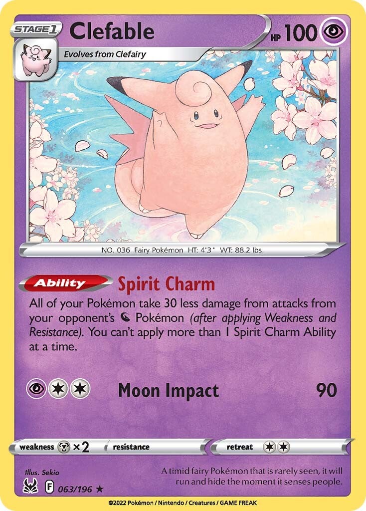 Clefable (063/196) [Sword & Shield: Lost Origin] - Pokémon - Card Brawlers | Quebec | Canada |