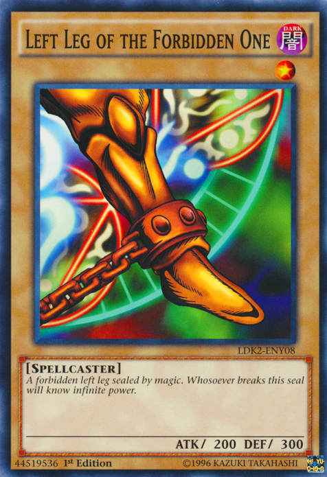 Left Leg of the Forbidden One [LDK2-ENY08] Common - Yu-Gi-Oh! - Card Brawlers | Quebec | Canada |