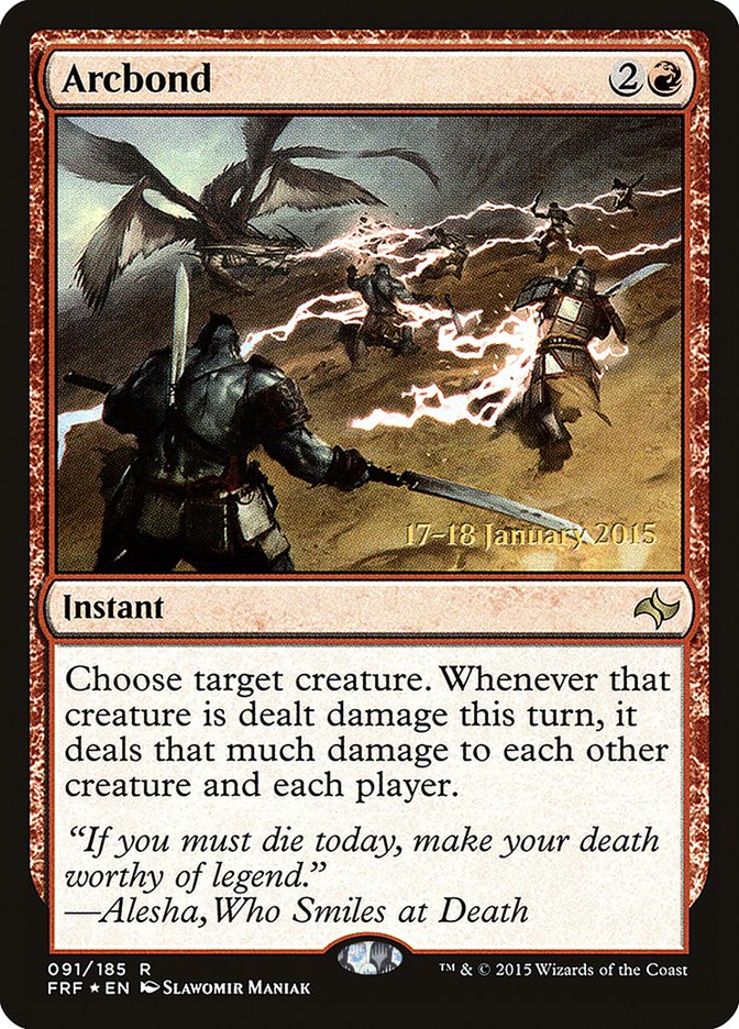Arcbond [Fate Reforged Prerelease Promos] - Magic: The Gathering - Card Brawlers | Quebec | Canada |