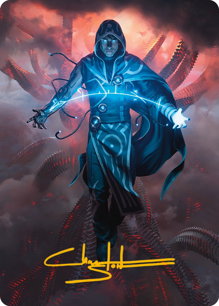 Jace, the Perfected Mind Art Card (Gold-Stamped Signature) [Phyrexia: All Will Be One Art Series] - Magic: The Gathering - Card Brawlers | Quebec | Canada |