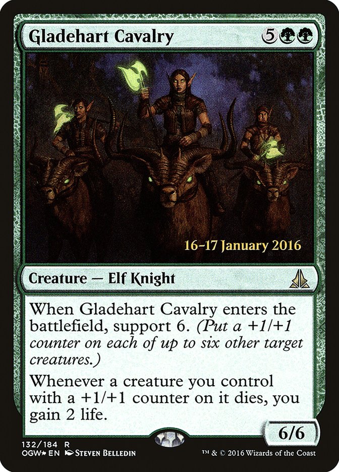 Gladehart Cavalry [Oath of the Gatewatch Prerelease Promos] - Magic: The Gathering - Card Brawlers | Quebec | Canada |