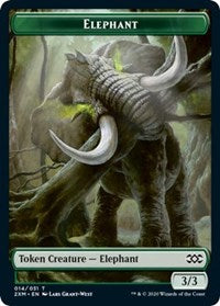 Elephant // Wurm (029) Double-Sided Token [Double Masters Tokens] - Magic: The Gathering - Card Brawlers | Quebec | Canada |