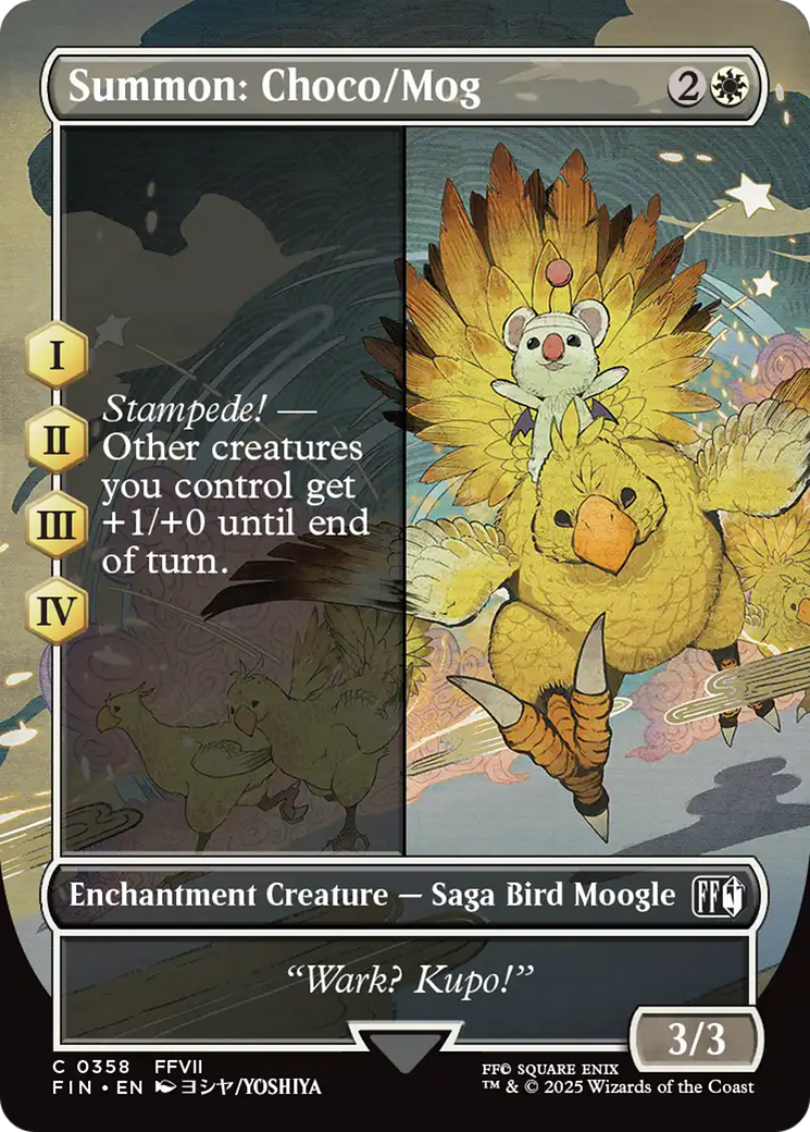 Summon: Choco/Mog (Borderless) [FINAL FANTASY] - Magic: The Gathering - Card Brawlers | Quebec | Canada |