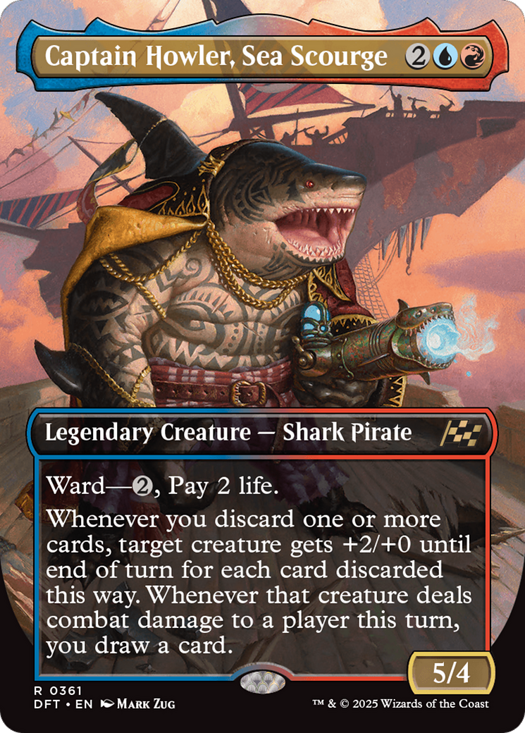 Captain Howler, Sea Scourge (Borderless) [Aetherdrift] - Magic: The Gathering - Card Brawlers | Quebec | Canada |