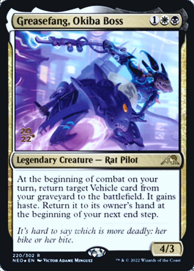 Greasefang, Okiba Boss [Kamigawa: Neon Dynasty Prerelease Promos] - Magic: The Gathering - Card Brawlers | Quebec | Canada |