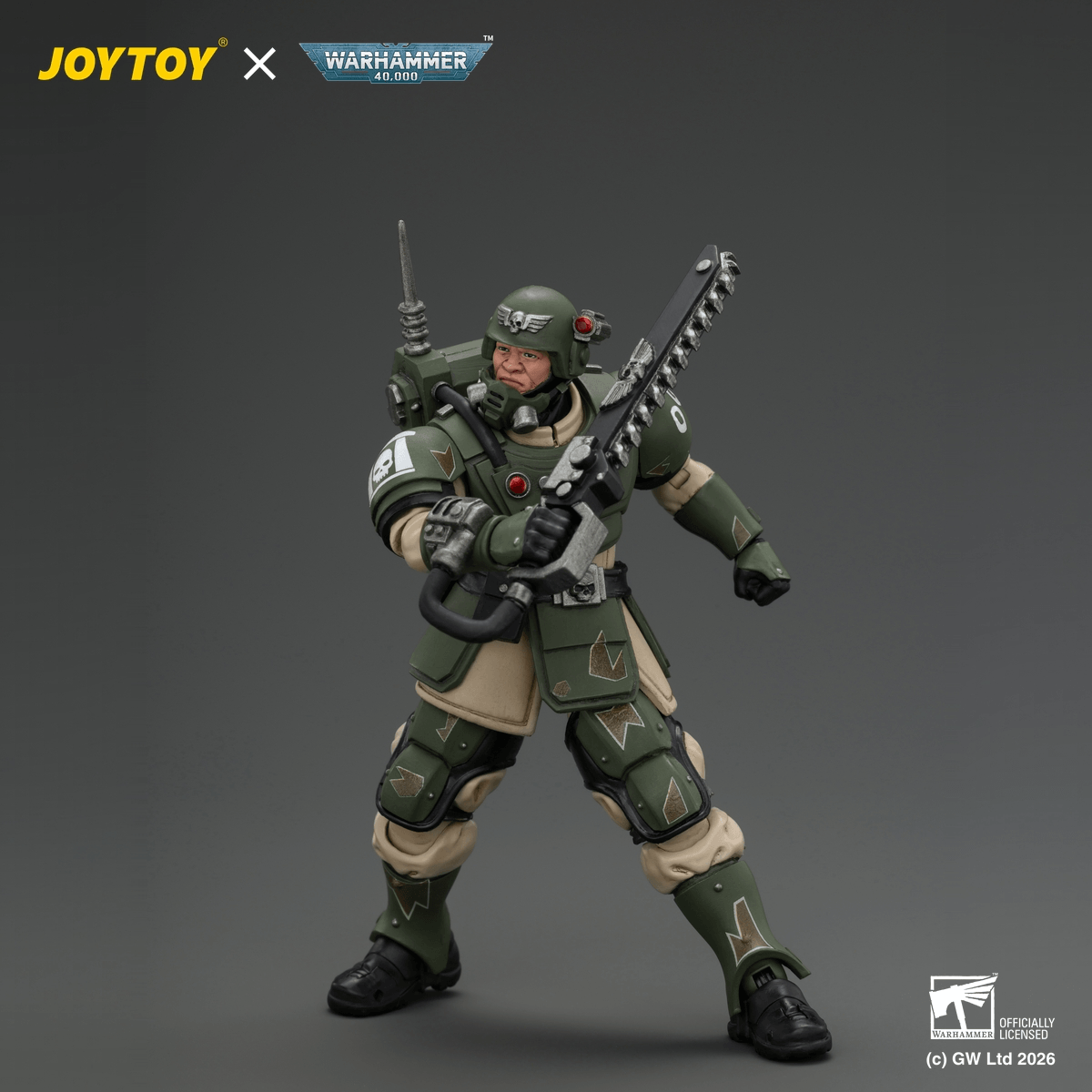 JOYTOY - Warhammer 40k - Astra Militarum - Kasrkin 1 with Chainsword and Plasma Pistol - (PREORDER) October 30, 2026