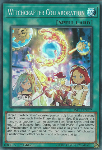 Witchcrafter Collaboration [INCH-EN022] Super Rare - Yu-Gi-Oh! - Card Brawlers | Quebec | Canada |