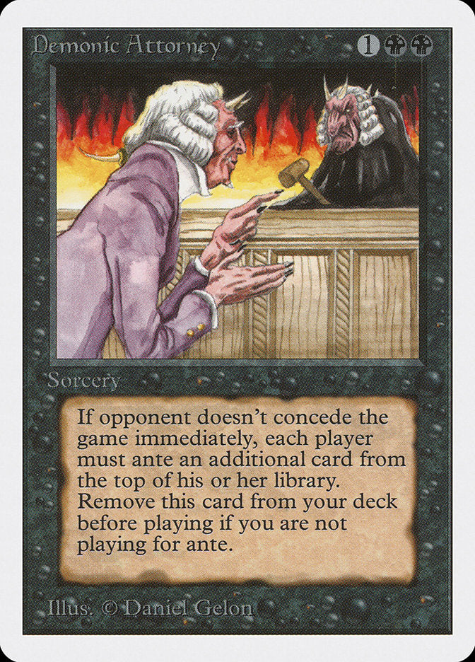 Demonic Attorney [Unlimited Edition] - Magic: The Gathering - Card Brawlers | Quebec | Canada |