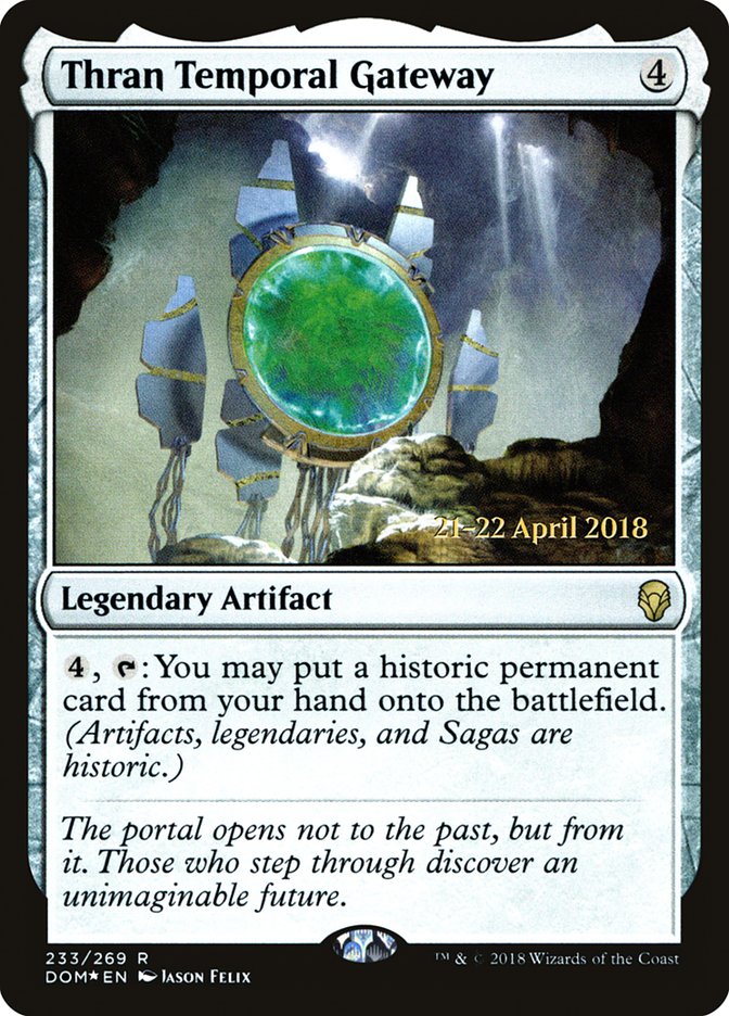 Thran Temporal Gateway [Dominaria Prerelease Promos] - Magic: The Gathering - Card Brawlers | Quebec | Canada |