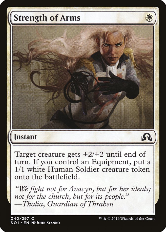 Strength of Arms [Shadows over Innistrad] - Magic: The Gathering - Card Brawlers | Quebec | Canada |