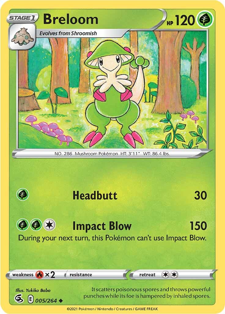 Breloom (005/264) [Sword & Shield: Fusion Strike] - Pokémon - Card Brawlers | Quebec | Canada |