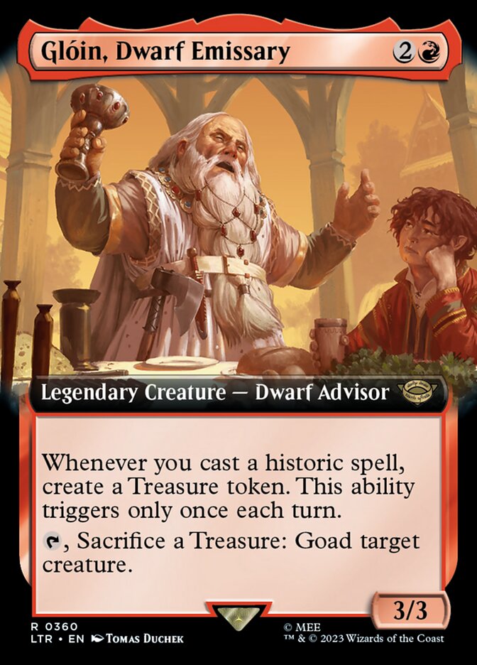 Gloin, Dwarf Emissary (Extended Art) [The Lord of the Rings: Tales of Middle-Earth] - Magic: The Gathering - Card Brawlers | Quebec | Canada |
