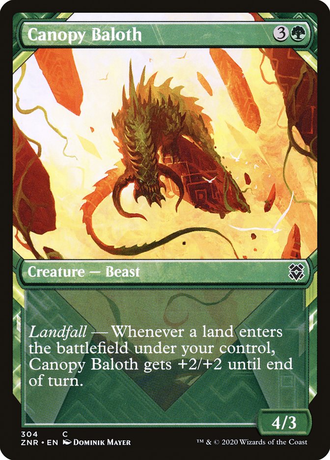 Canopy Baloth (Showcase) [Zendikar Rising] - Magic: The Gathering - Card Brawlers | Quebec | Canada |
