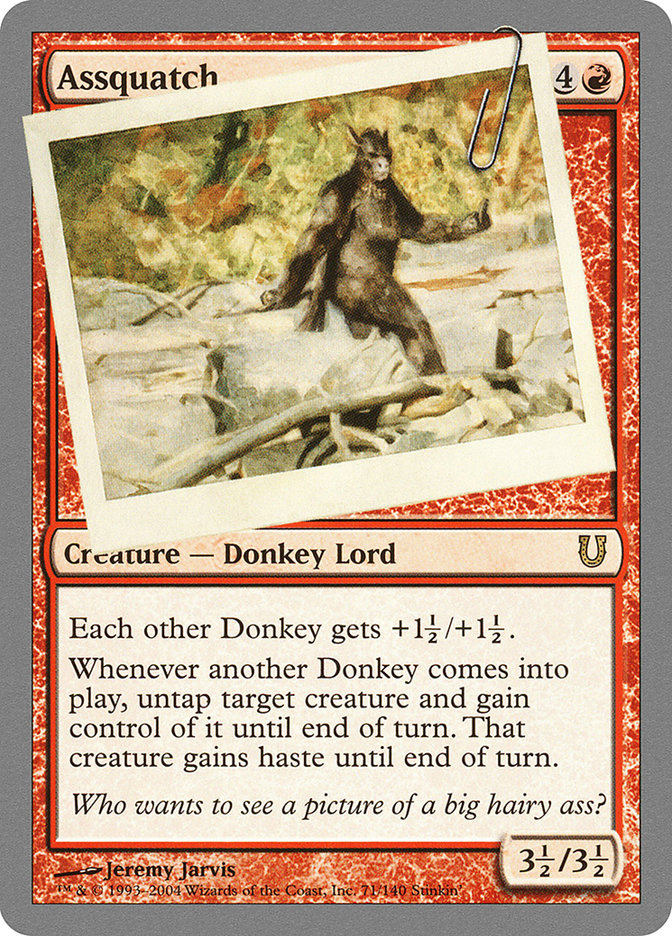 Assquatch [Unhinged] - Magic: The Gathering - Card Brawlers | Quebec | Canada |