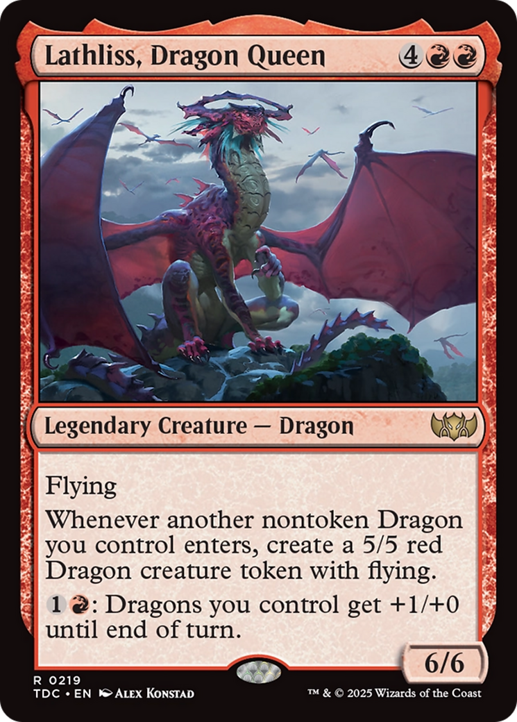 Lathliss, Dragon Queen [Tarkir: Dragonstorm Commander] - Magic: The Gathering - Card Brawlers | Quebec | Canada |