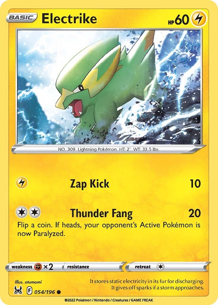 Electrike (054/196) [Sword & Shield: Lost Origin] - Pokémon - Card Brawlers | Quebec | Canada |