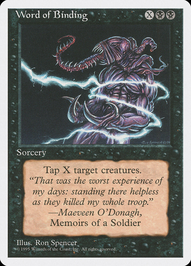Word of Binding [Fourth Edition] - Magic: The Gathering - Card Brawlers | Quebec | Canada |