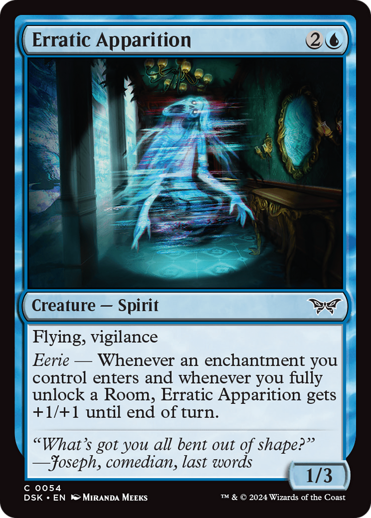 Erratic Apparition [Duskmourn: House of Horror] - Magic: The Gathering - Card Brawlers | Quebec | Canada |