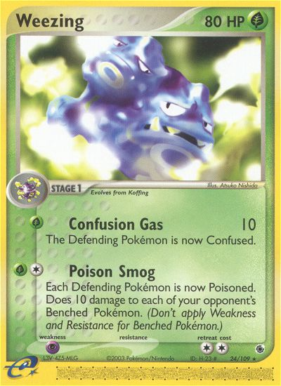 Weezing (24/109) [EX: Ruby & Sapphire] - Pokémon - Card Brawlers | Quebec | Canada |