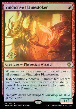 Vindictive Flamestoker [Phyrexia: All Will Be One Prerelease Promos] - Magic: The Gathering - Card Brawlers | Quebec | Canada |