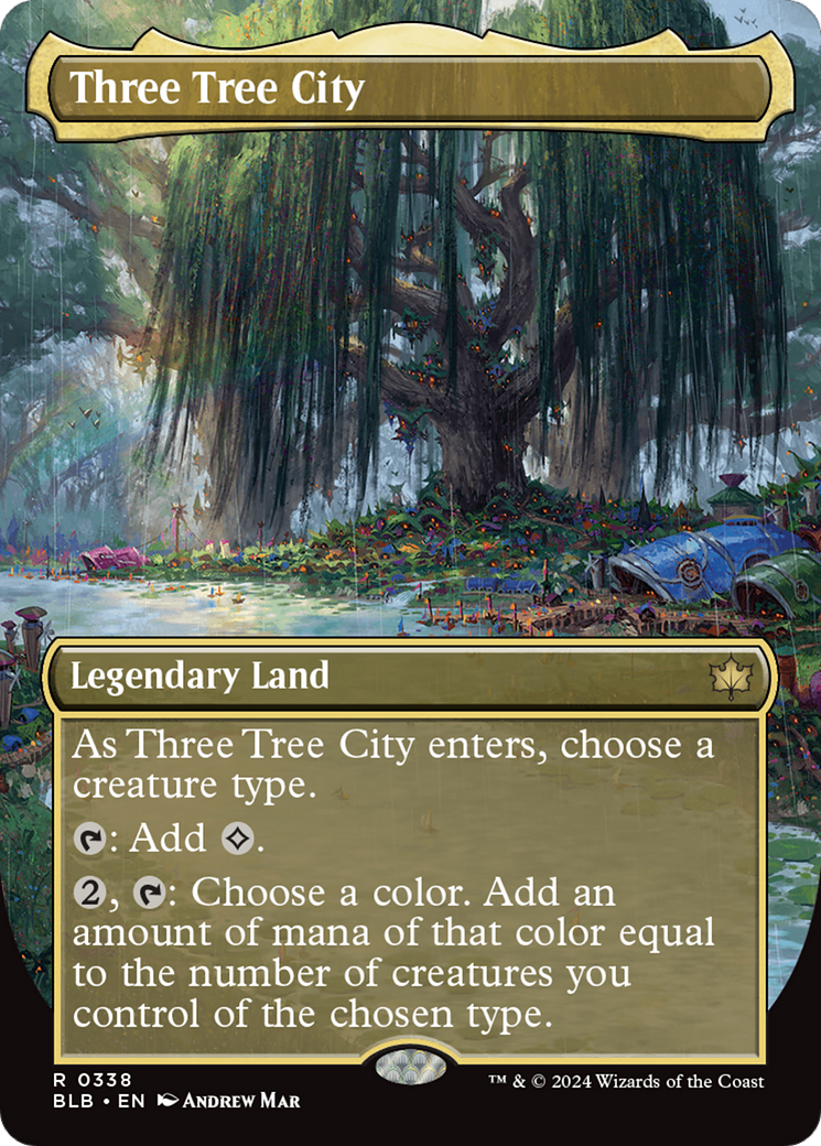 Three Tree City (Borderless) (0338) [Bloomburrow] - Magic: The Gathering - Card Brawlers | Quebec | Canada |
