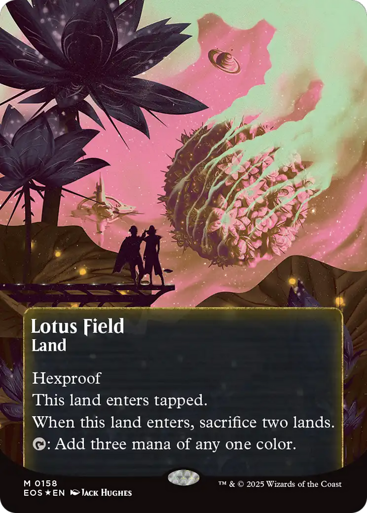 Lotus Field (0158) (Borderless) (Galaxy Foil) [Edge of Eternities: Stellar Sights] - Magic: The Gathering - Card Brawlers | Quebec | Canada |