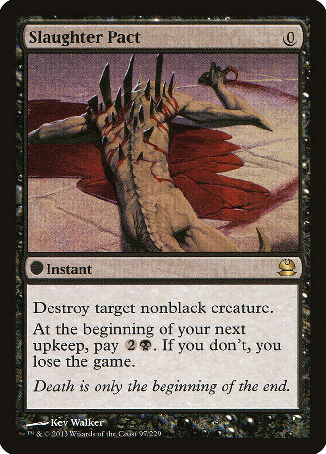 Slaughter Pact [Modern Masters] - Magic: The Gathering - Card Brawlers | Quebec | Canada |