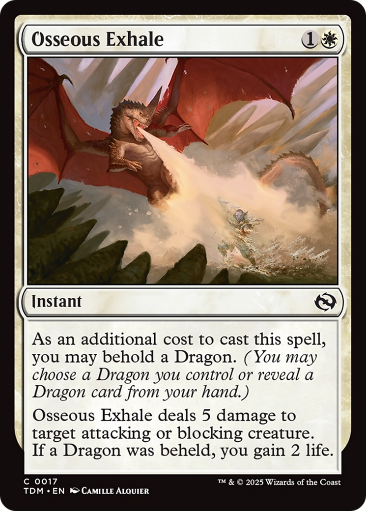 Osseous Exhale [Tarkir: Dragonstorm] - Magic: The Gathering - Card Brawlers | Quebec | Canada |
