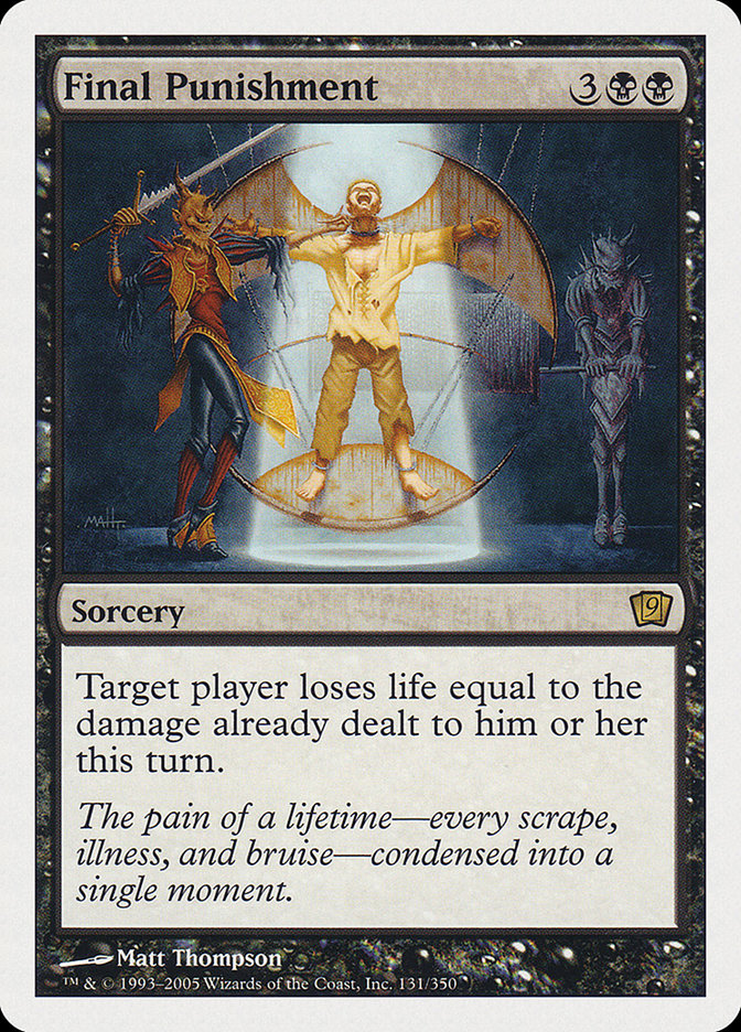 Final Punishment [Ninth Edition] - Magic: The Gathering - Card Brawlers | Quebec | Canada |