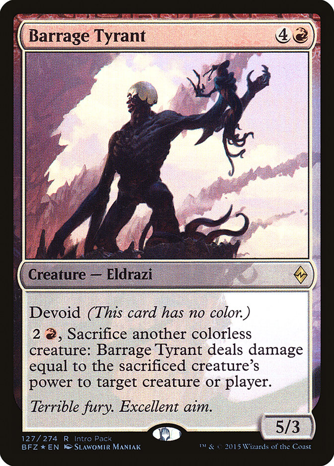 Barrage Tyrant (Intro Pack) [Battle for Zendikar Promos] - Magic: The Gathering - Card Brawlers | Quebec | Canada |