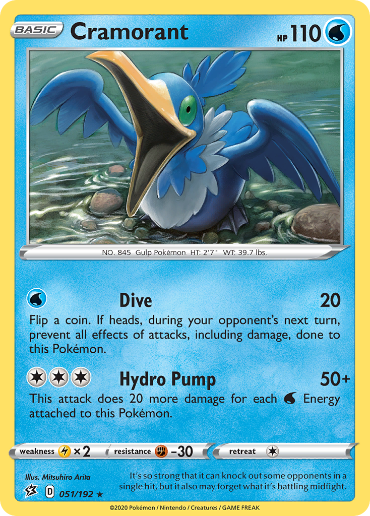 Cramorant (051/192) [Sword & Shield: Rebel Clash] - Pokémon - Card Brawlers | Quebec | Canada |
