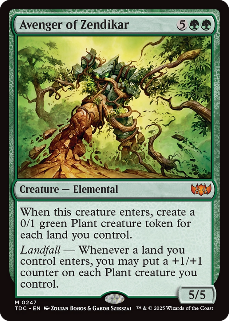 Avenger of Zendikar [Tarkir: Dragonstorm Commander] - Magic: The Gathering - Card Brawlers | Quebec | Canada |