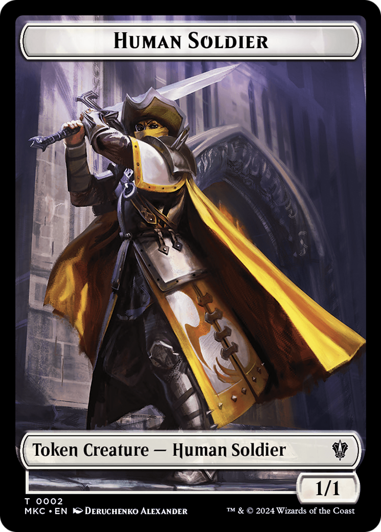 City's Blessing // Human Soldier Double-Sided Token [Murders at Karlov Manor Commander Tokens] - Magic: The Gathering - Card Brawlers | Quebec | Canada |