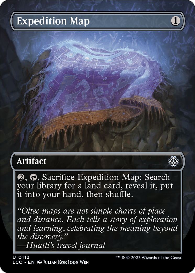 Expedition Map (Borderless) [The Lost Caverns of Ixalan Commander] - Magic: The Gathering - Card Brawlers | Quebec | Canada |