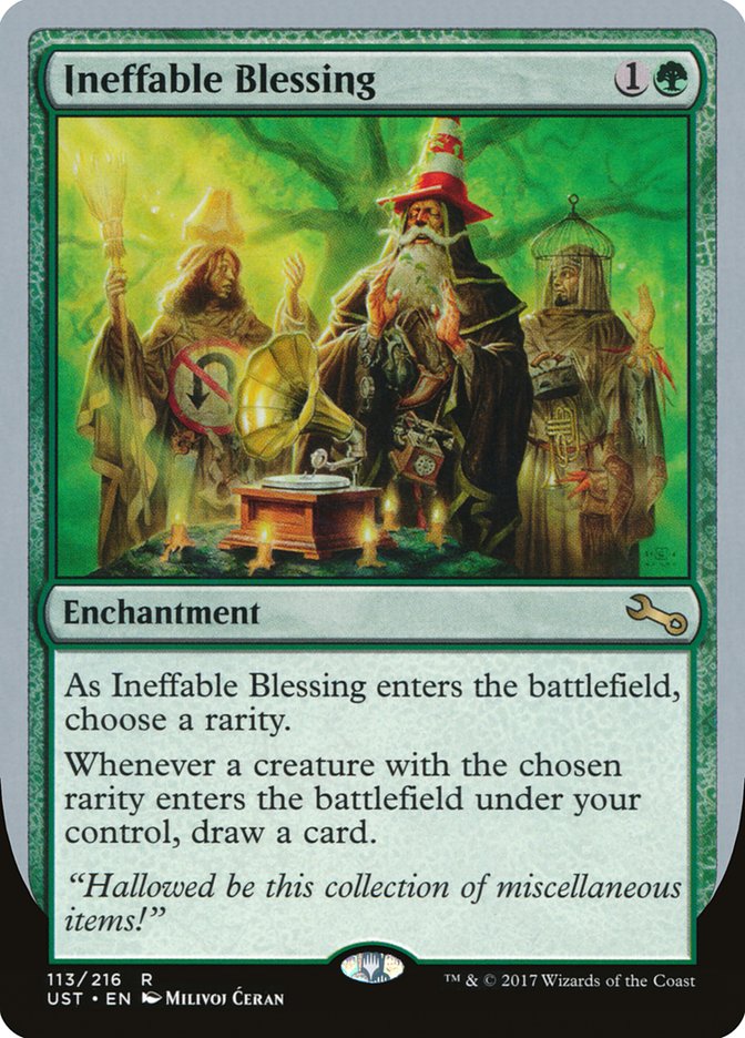 Ineffable Blessing ("choose a rarity") [Unstable] - Magic: The Gathering - Card Brawlers | Quebec | Canada |