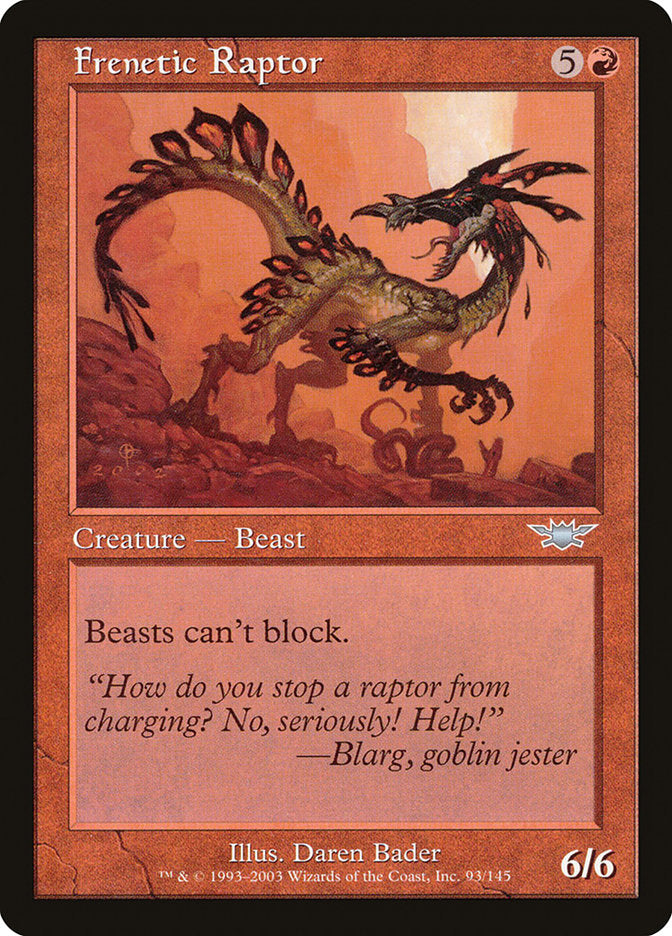 Frenetic Raptor [Legions] - Magic: The Gathering - Card Brawlers | Quebec | Canada |
